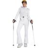 imageGS SNOWING Womens Ski Suit One Piece Snowsuit Winter Snow Snowboard Slim Insulated Jumpsuits Waterproof WindproofWhite