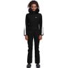 imageGS SNOWING Womens Ski Suit One Piece Snowsuits Snowboard Ski Outfit Faux Fur Collar Slim Jumpsuit Jacket Insulated WindproofBlack