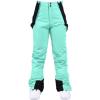imageALSOGO Womens Insulated Snow Pants Winter Warm Ski Pant Outdoor Waterproof Snowboard Bibs with Detachable SuspenderGreen