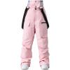 imageGS SNOWING Women Baggy Ski Pants Men Snow Bibs Snowboard Overall Insulated Windproof Waterproof for Winter Outdoor SportsPink