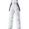 imageGS SNOWING Women Baggy Ski Pants Men Snow Bibs Snowboard Overall Insulated Windproof Waterproof for Winter Outdoor SportsWhite