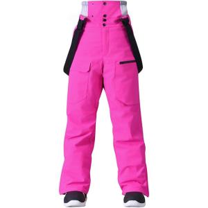 imageGS SNOWING Women Baggy Ski Pants Men Snow Bibs Snowboard Overall Insulated Windproof Waterproof for Winter Outdoor SportsRose