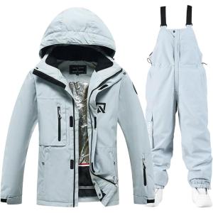 imageGS SNOWING Womens Ski Jackets and Pants Set Windproof Waterproof Snowboard Jacket Bibs Two Piece Ski Suits384gy1622gy