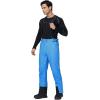 imageGS SNOWING Mens Snow Insulated Pants Winter Warm Ski Pant Outdoor Waterproof Snowboard Bibs with SuspendersBlue