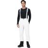 imageGS SNOWING Mens Snow Insulated Pants Winter Warm Ski Pant Outdoor Waterproof Snowboard Bibs with SuspendersWhite