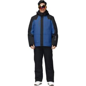 imageMens Ski Jacket and Pants Set Insulated Waterproof Waterproof Snow Suit Winter Outdoor Warm SnowsuitsBlbkblack