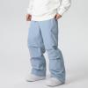 imageGS SNOWING Women Men Snow Pants Baggy Snowboard Panst Insulated Waterproof Windproof Loose Ski Sport for CouplesBlue