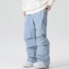 imageGS SNOWING Women Men Snow Pants Baggy Snowboard Panst Insulated Waterproof Windproof Loose Ski Sport for CouplesBlue
