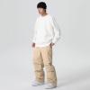 imageGS SNOWING Women Men Snow Pants Baggy Snowboard Panst Insulated Waterproof Windproof Loose Ski Sport for CouplesKhaki