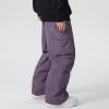 imageGS SNOWING Women Men Snow Pants Baggy Snowboard Panst Insulated Waterproof Windproof Loose Ski Sport for CouplesPurple