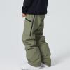 imageGS SNOWING Womens Insulated Snow Ski Pants Snowboarding Skiing Bibs Waterproof Windproof Hiking Outdoor PantsArmy Green