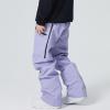 imageGS SNOWING Womens Insulated Snow Ski Pants Snowboarding Skiing Bibs Waterproof Windproof Hiking Outdoor PantsLight Purple