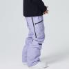 imageGS SNOWING Womens Insulated Snow Ski Pants Snowboarding Skiing Bibs Waterproof Windproof Hiking Outdoor PantsLight Purple
