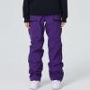 imageGS SNOWING Womens Insulated Snow Ski Pants Snowboarding Skiing Bibs Waterproof Windproof Hiking Outdoor PantsPurple