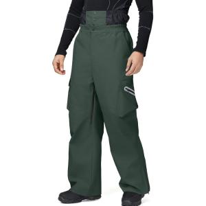 imageGS SNOWING Mens Ski Pants Super Baggy Snow Snowboard Insulated Waterproof Windproof Loose Cargo Pant for Outdoor SportsGreen