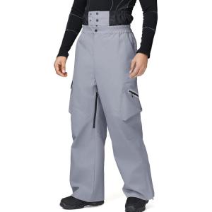 imageGS SNOWING Mens Ski Pants Super Baggy Snow Snowboard Insulated Waterproof Windproof Loose Cargo Pant for Outdoor SportsGrey