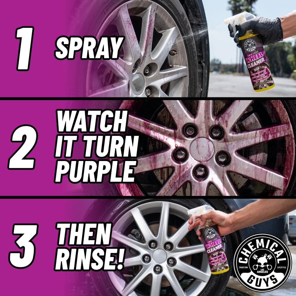 imageChemical Guys Two Face Wheel Cleaner Color Changing Wheel Cleaner Safe for Cars Trucks SUVs Motorcycles RVs ampamp More Extra Large Size 32 fl oz  CLD30332
