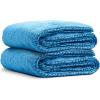 imageChemical Guys Woolly Mammoth Large Super Absorbent and Soft Microfiber Towels for Cars Blue 36 x 25 inches 2PackBlue