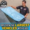 imageChemical Guys Woolly Mammoth Large Super Absorbent and Soft Microfiber Towels for Cars Blue 36 x 25 inches 2PackBlue