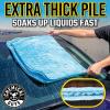 imageChemical Guys Woolly Mammoth Large Super Absorbent and Soft Microfiber Towels for Cars Blue 36 x 25 inches 2PackBlue