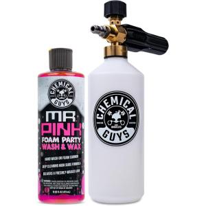 imageChemical Guys EQP367 TORQ Professional Snow Foam Cannon Car Wash Snow Foamer  Mr Pink Foam Party Wash ampamp Wax 16 fl oz Safe for Cars Trucks SUVs RVs ampamp More Works With Pressure WasherSnow Foamer  Mr Pink Foam Party Wash EQP367