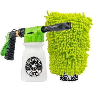 imageChemical Guys Foam Blaster 6 Foam Car Wash Gun and Chenille Premium ScratchFree Microfiber Wash Mitt Lime Green  Car Wash Foamer Connects to Any Garden Hose EQP365 2 ItemsEQP365