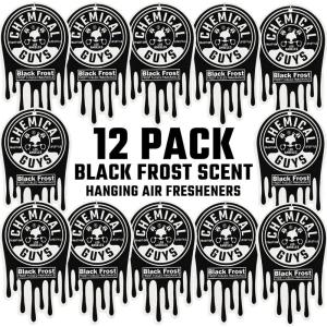imageChemical Guys Hanging Air Freshener Variety Scent Pack 12 Pack Great for Cars Trucks SUVs RVs Home Garage Workspace Dorm Room ampamp More 4 x 3 Packs Black Frost Cherry Pina Colada  AIR40404Black Frost