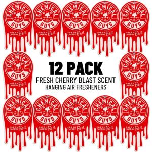 imageChemical Guys Hanging Air Freshener Variety Scent Pack 12 Pack Great for Cars Trucks SUVs RVs Home Garage Workspace Dorm Room ampamp More 4 x 3 Packs Black Frost Cherry Pina Colada  AIR40404Cherry