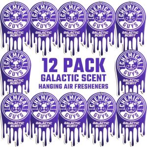imageChemical Guys Hanging Air Freshener Variety Scent Pack 12 Pack Great for Cars Trucks SUVs RVs Home Garage Workspace Dorm Room ampamp More 4 x 3 Packs Black Frost Cherry Pina Colada  AIR40404Galactic