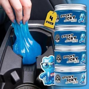 imageChemical Guys Sticky Icky Car Cleaning Gel Green Apple Scent  Detailing Gel for Vents Keyboards and More 100g 4 PackGreen Apple