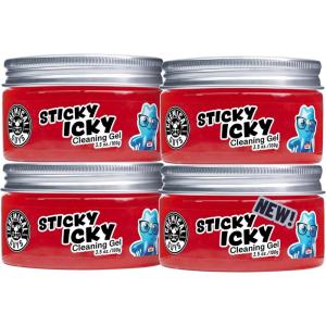 imageChemical Guys Sticky Icky Car Cleaning Gel Green Apple Scent  Detailing Gel for Vents Keyboards and More 100g 4 PackStrawberry