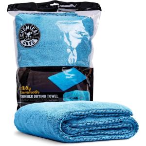 imageChemical Guys Woolly Mammoth Large Super Absorbent and Soft Microfiber Towels for Cars Blue 36 x 25 inches 2PackBlue