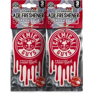 imageChemical Guys Hanging Air Freshener Black Frost Scent 6 Pack Great for Cars Trucks SUVs RVs Home Garage Workspace Dorm Room ampamp More 2 x 3 Packs  AIR40502Cherry Blast