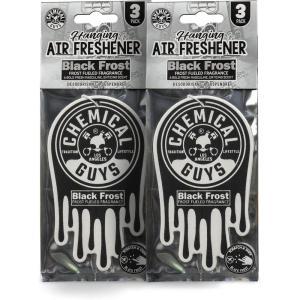 imageChemical Guys Hanging Air Freshener Black Frost Scent 6 Pack Great for Cars Trucks SUVs RVs Home Garage Workspace Dorm Room ampamp More 2 x 3 Packs  AIR40502Black Frost
