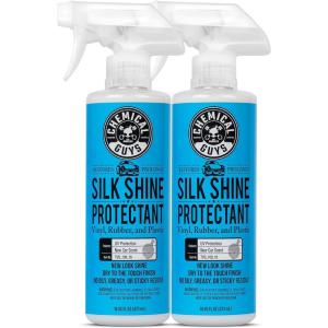 imageChemical Guys TVD10916 Silk Shine Sprayable DryToTheTouch Dressing and Protectant for Tires Trim Vinyl Plastic and More Safe for Cars Trucks Motorcycles RVs ampamp More 16 fl oz16 Fl Oz Pack of 2