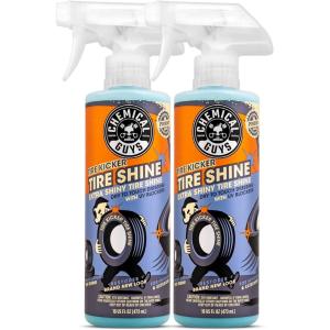 imageChemical Guys Tire Kicker Sprayable Extra Glossy Tire Shine Works on Rubber Vinyl ampamp Plastic Safe for Cars Trucks Motorcycles RVs ampamp More 16 fl oz16 fl Oz 2 Pack