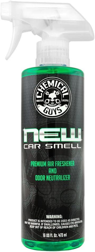 imageChemical Guys AIR10116 New Car Smell Premium Air Freshener and Odor Eliminator LongLasting Scent Great for Cars Trucks SUVs RVs ampamp More 16 fl oz12 Fl Oz Pack of 1