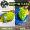 imageChemical Guys MIC49302 Chenille Premium ScratchFree Microfiber Wash Mitt Lime Green 96quot x 23quot x 7quot 2 PackGreen
