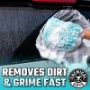 imageChemical Guys MIC49302 Chenille Premium ScratchFree Microfiber Wash Mitt Lime Green 96quot x 23quot x 7quot 2 PackTurquoise