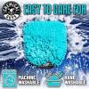 imageChemical Guys MIC49302 Chenille Premium ScratchFree Microfiber Wash Mitt Lime Green 96quot x 23quot x 7quot 2 PackTurquoise