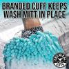 imageChemical Guys MIC49302 Chenille Premium ScratchFree Microfiber Wash Mitt Lime Green 96quot x 23quot x 7quot 2 PackTurquoise