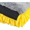 imageChemical Guys MIC49302 Chenille Premium ScratchFree Microfiber Wash Mitt Lime Green 96quot x 23quot x 7quot 2 PackYellow Three Way