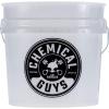 imageChemical Guys ACC103 Heavy Duty Detailing Car Wash Bucket with Chemical Guys Logo 45 Gal  Semi Transparent WhitePack of 1