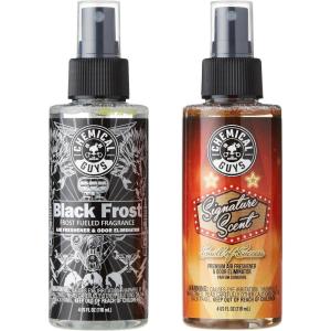 imageChemical Guys AIR22416 Black Frost Air Freshener and Odor Eliminator Great for Cars Trucks SUVs RVs Home Office Dorm Room ampamp More 16 fl oz4 Fl Oz Pack of 2