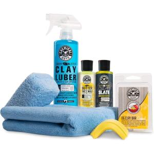 imageChemical Guys CLYKIT1 Heavy Duty Clay Bar and Luber Synthetic Lubricant Kit 16 oz 2 Items BlackComplete Clay System