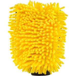 imageChemical Guys MIC49302 Chenille Premium ScratchFree Microfiber Wash Mitt Lime Green 96quot x 23quot x 7quot 2 PackYellow Three Way