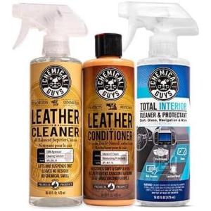 imageChemical Guys SPI10916 Leather Cleaner and Leather Conditioner Kit for Use on Leather Apparel Furniture Car Interiors Shoes Boots Bags ampamp More 2  16 fl oz Bottles16 Fl Oz KIT  Total Interior
