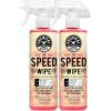 imageChemical Guys WAC20216 Speed Wipe Quick Detailer Safe for Cars Trucks SUVs Motorcycles RVs ampamp More 16 fl oz Cherry Scent16 Fl Oz Pack of 2
