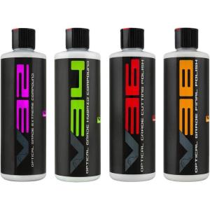 imageChemical Guys GAPVKIT16 V Line Polish and Compound Kit For Light to Heavy Swirls ampamp Scratches Safe for Cars Trucks SUVs RVs Motorcycles ampamp More 4  16 fl oz Items16 oz