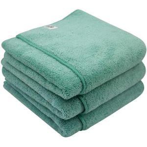 imageChemical Guys MIC35303 Workhorse Professional Grade Microfiber Towel Black Safe for Car Wash Home Cleaning ampamp Pet Drying Cloths 16quot x 16quot Pack of 3Green